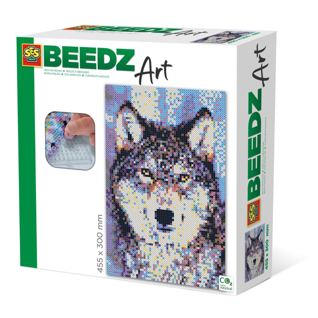 Ses Creative Beedz Art Strijkkralen Wolf 45.5X30 Cm 7000 Stuks