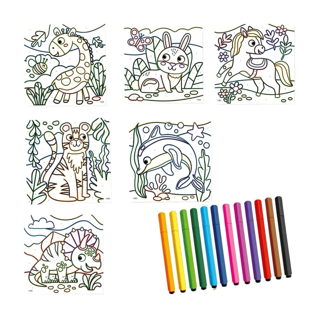 Ses Creative Kleuren Op Nummer Driehoek Grip Stiften