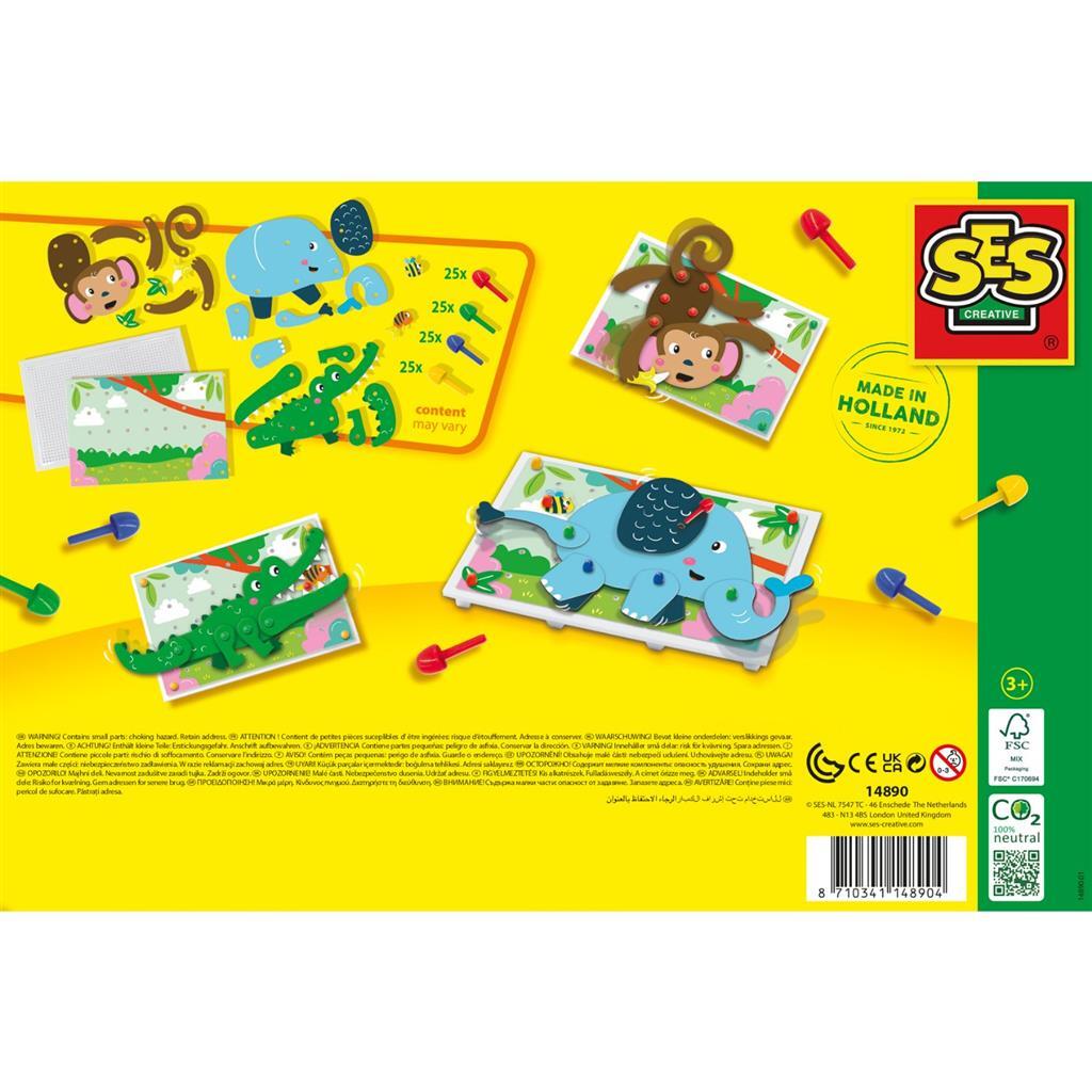 Ses Creative Moza&Iuml;Ek Pinnenbord Dieren