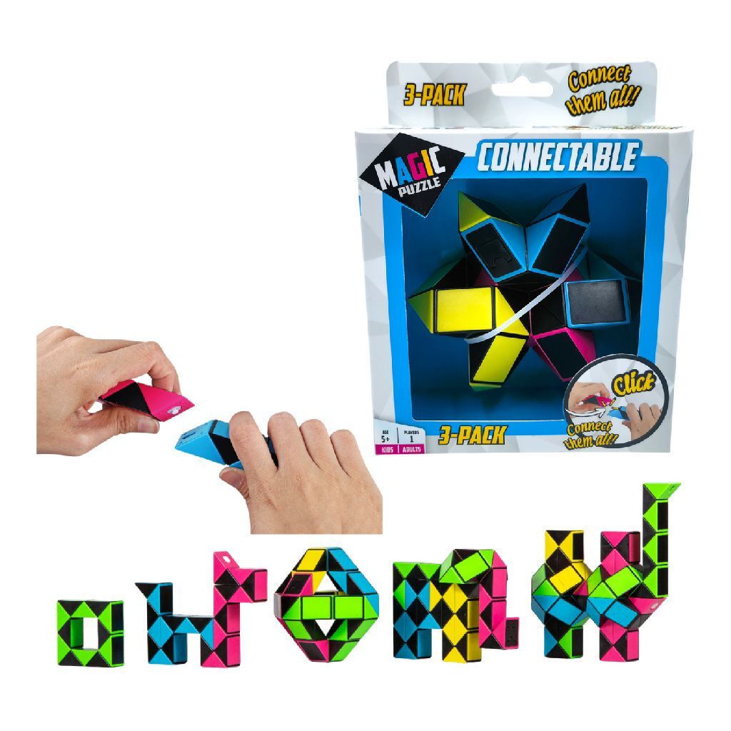 Overige Merken Magic Puzzle Connectable 3 Pack