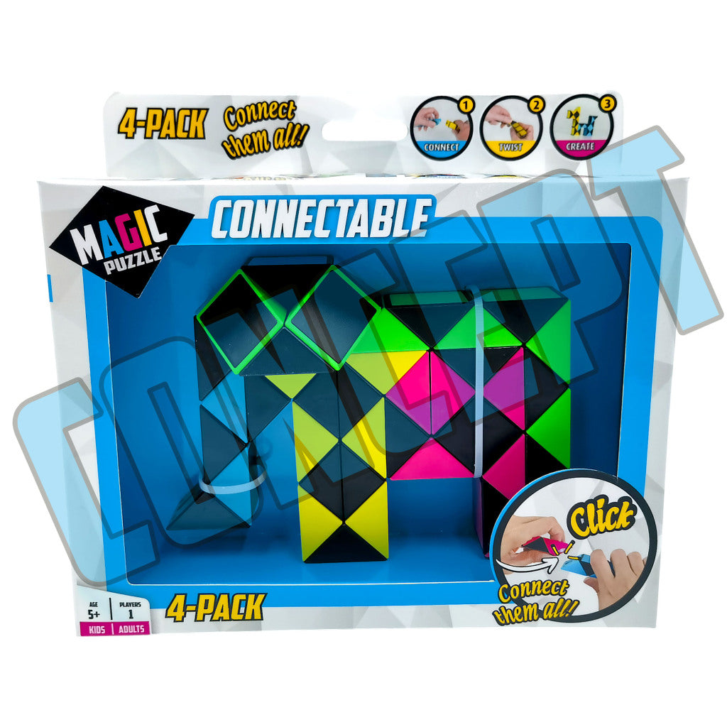 Overige Merken Magic Puzzle Connectable 4-Pack