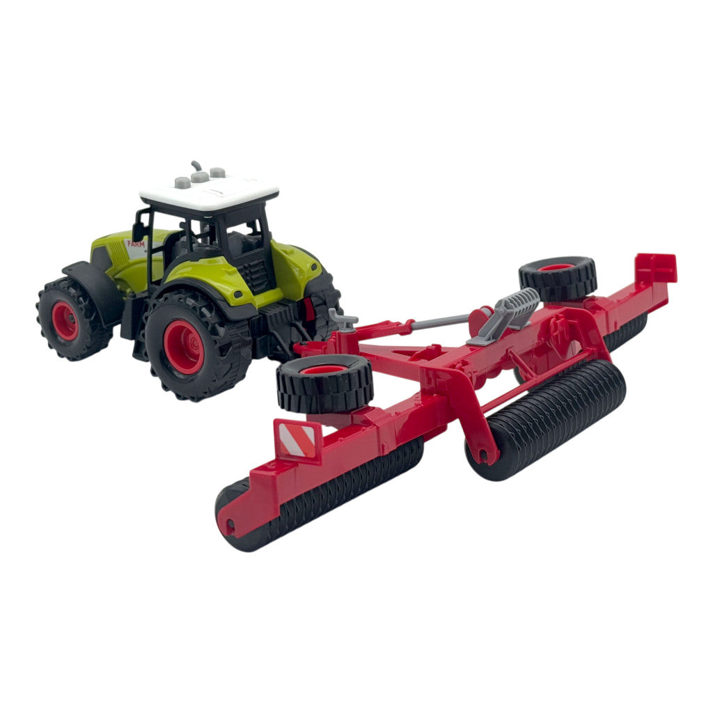 Dutch Farm Tractor Met Trailer + Licht En Geluid Assorti