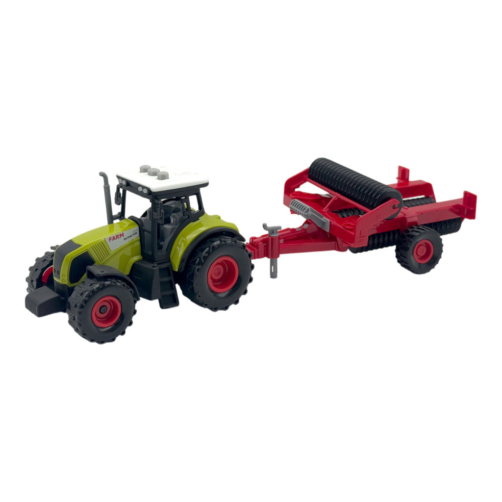 Dutch Farm Tractor Met Trailer + Licht En Geluid Assorti