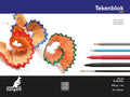 Kangaro K-5550 Tekenblok 270X360Mm 200Gr 20 Vel, Wit