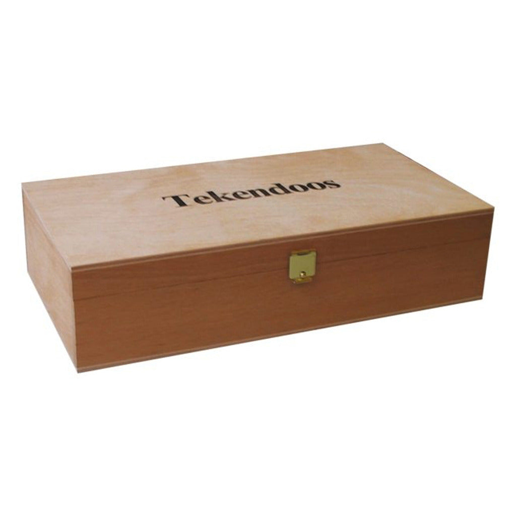 Basic Tekendoos Hout 24X12,5X6Cm