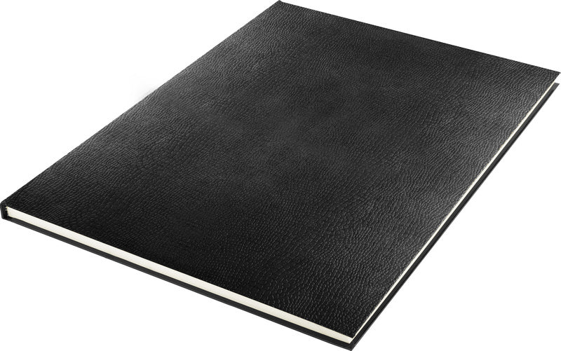 Kangaro K-5322 Schetsboek A3 Creme 120Gr Blanco Papier, 140 Blz Hard Cover Imprint Slang Zwart