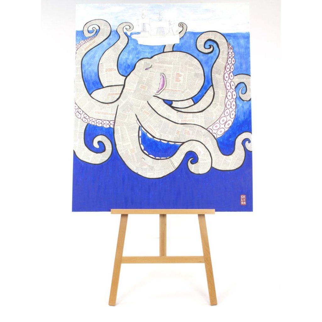 Kangaro K-830005 Atelier Ezel Voor Doeken Tot 125 Cm Beukenhout/Naturel