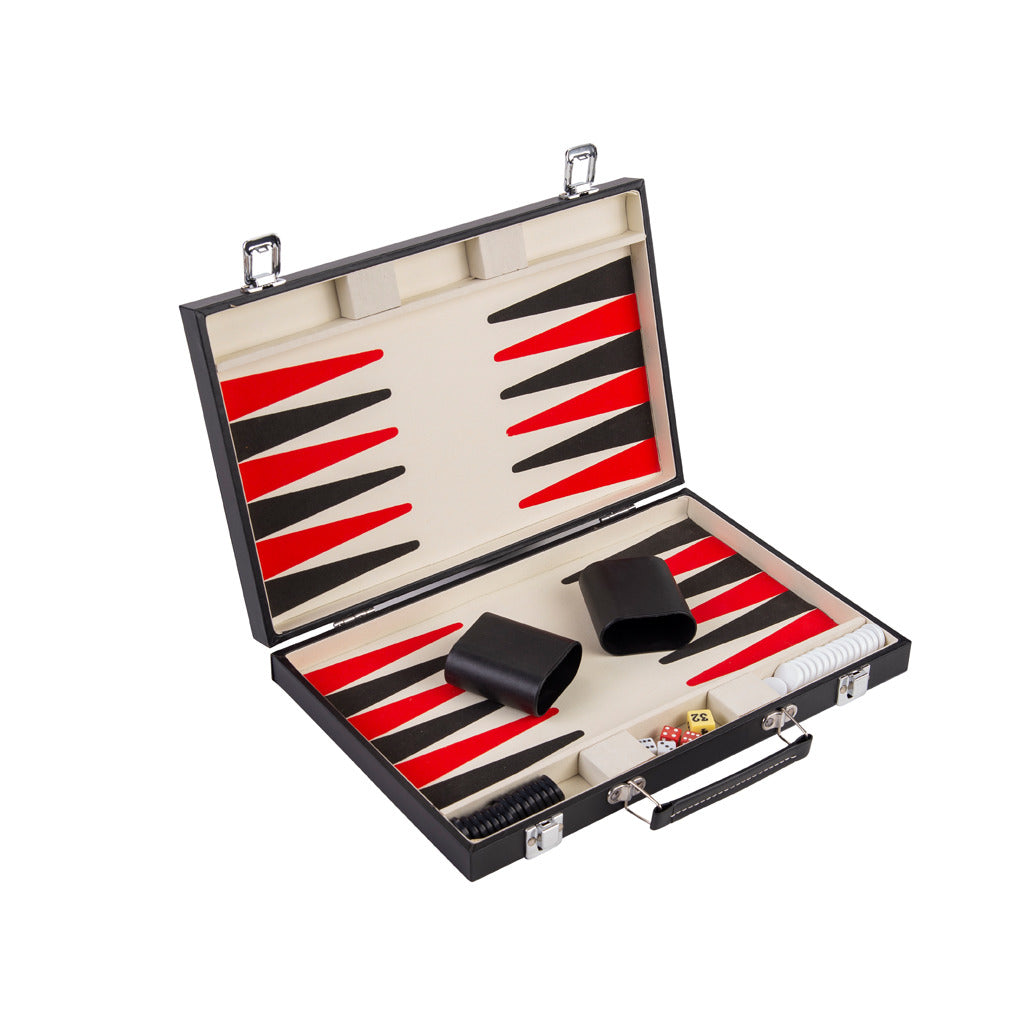Basic Backgammon In Koffer Zwart
