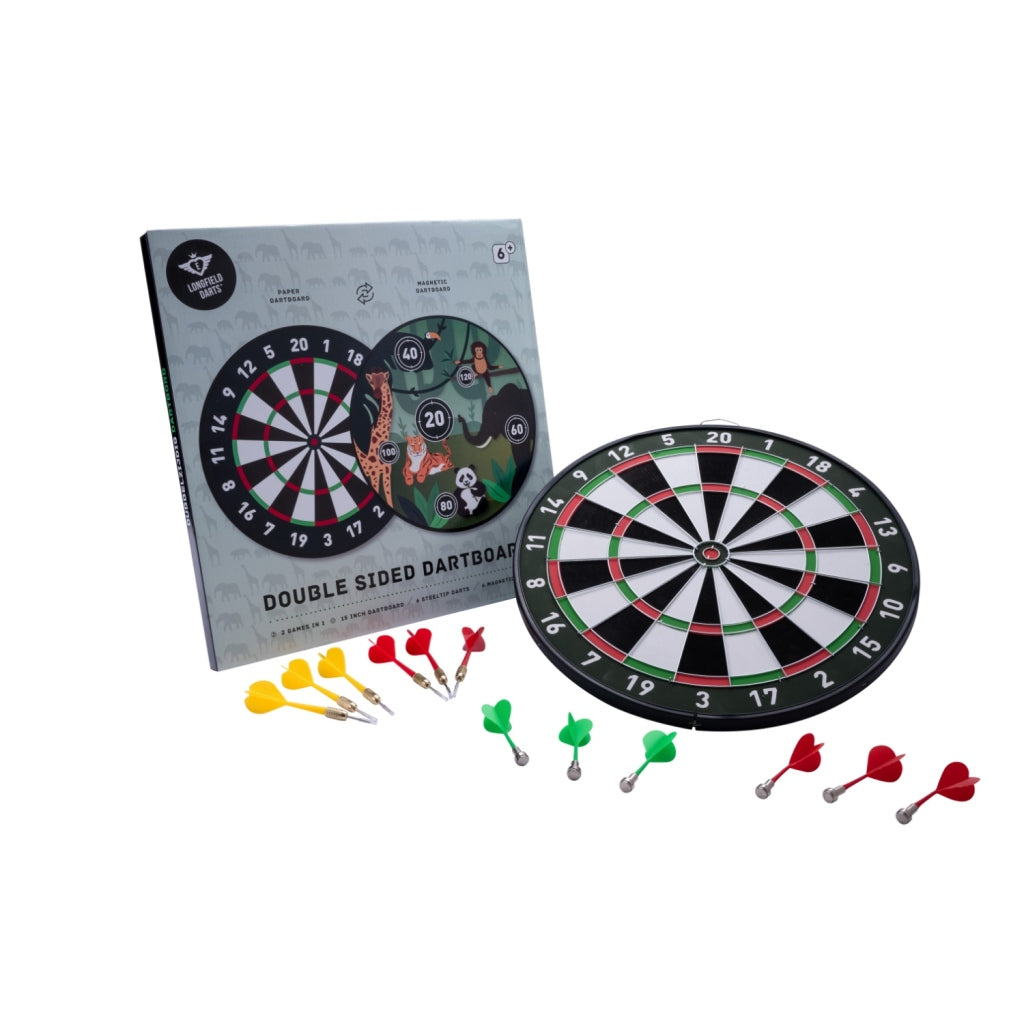 Longfield Magnetisch Dartbord Kids 2-Zijdig