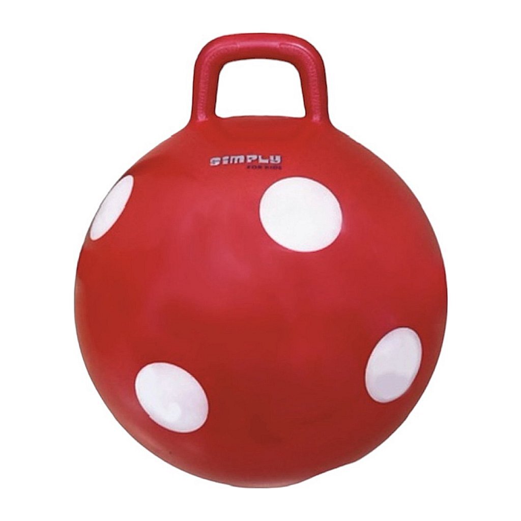 Simply For Kids Skippybal Polkadot 45 Cm Rood/Wit