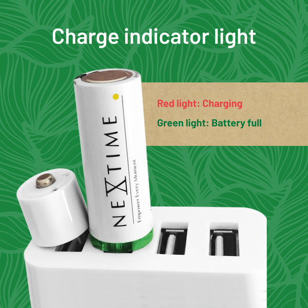 Nextime Ne-Aabat003 Oplaadbare Aa Usb-Batterij Blister A 4 Stuks