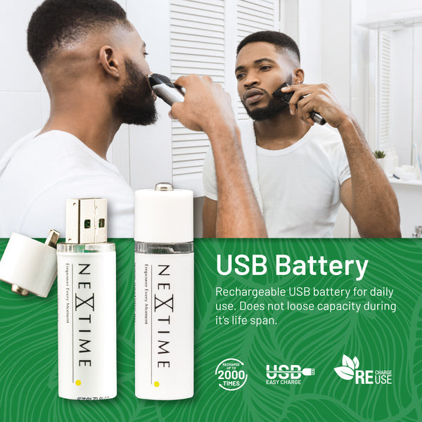 Nextime Ne-Aabat003-2 Oplaadbare Aa Usb-Batterij Blister A 2 Stuks.
