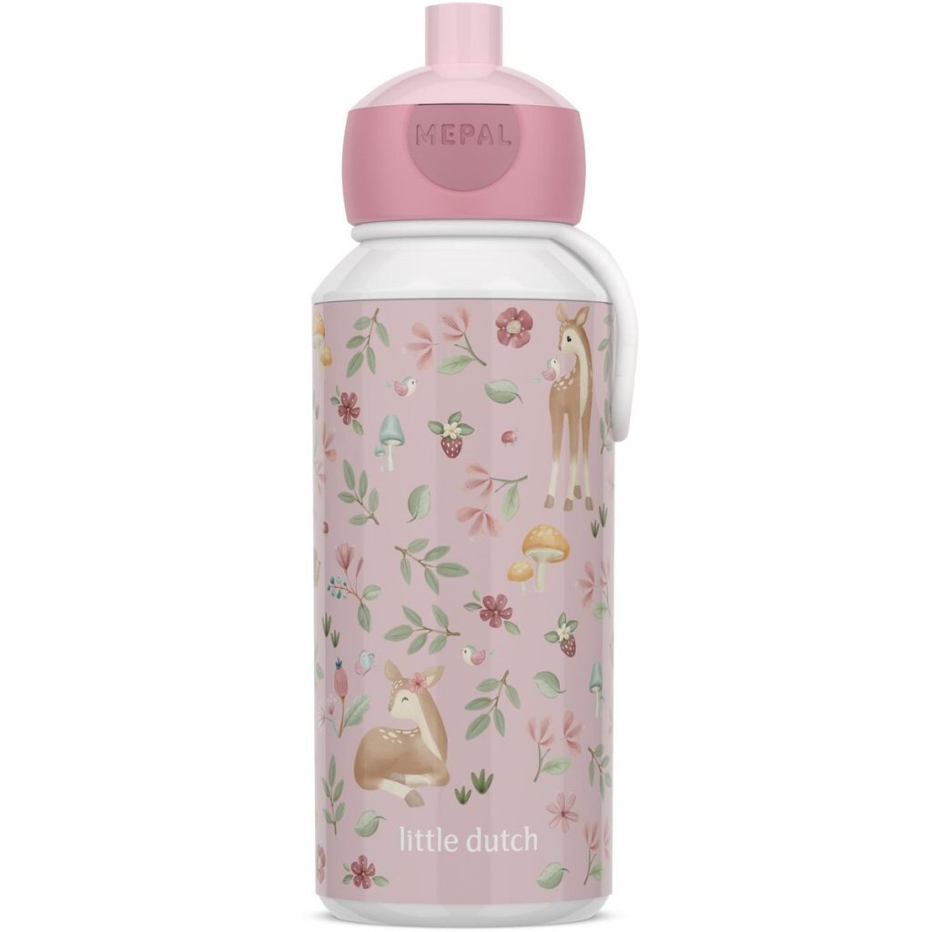 Mepal Pop-Up Drinkfles Little Dutch Fairy Garden 400 Ml Roze