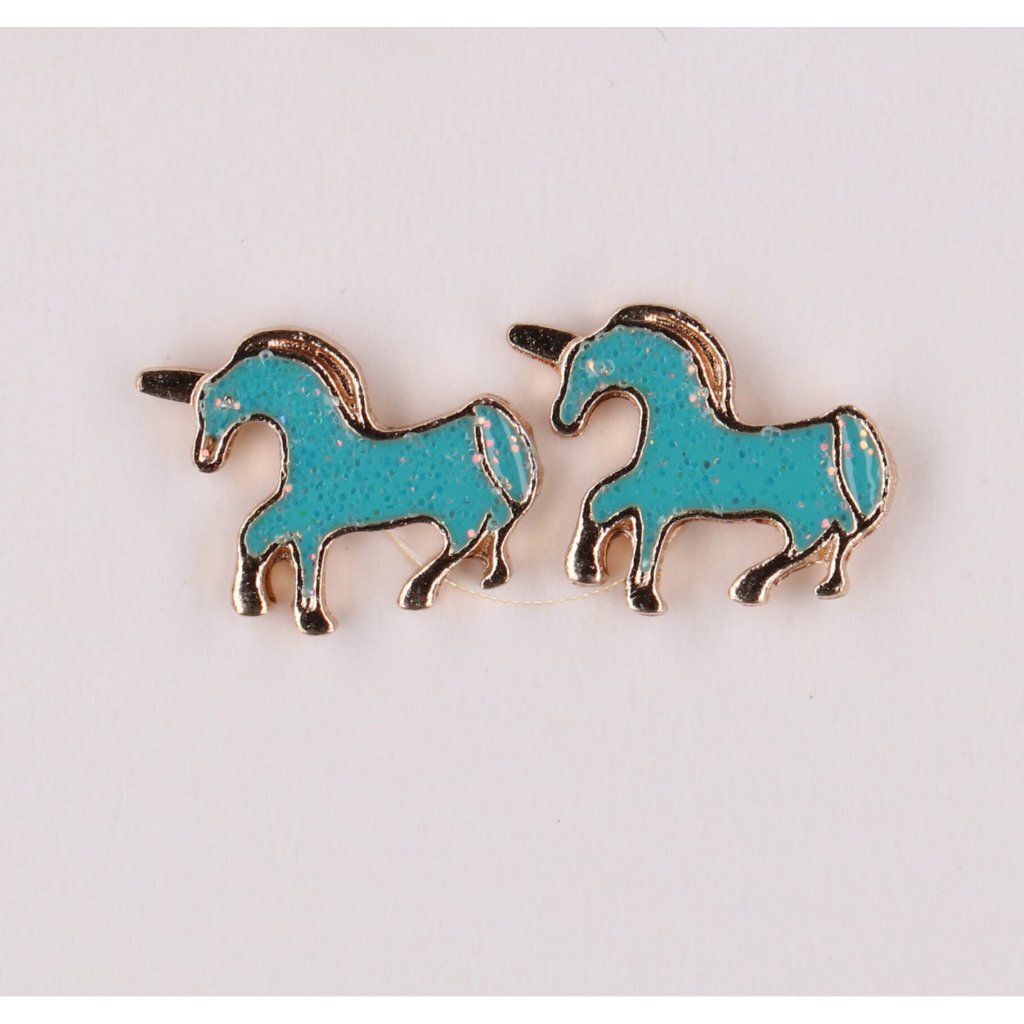 Overige Merken Happy Love Earring Set Blue Horses Set 6-Delig