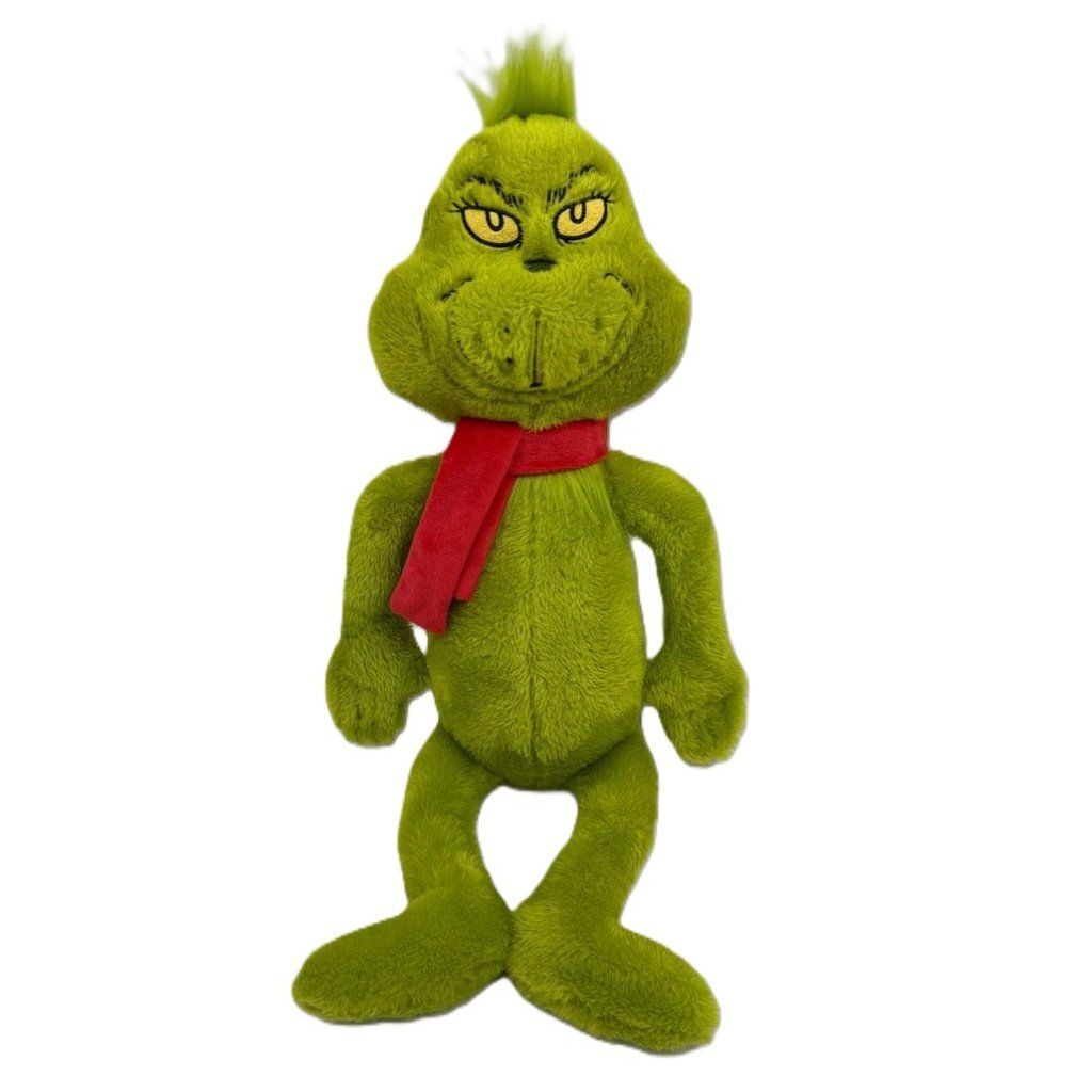 Overige Merken Knuffel De Grinch Met Sjaal 50 Cm Groen/Rood