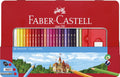 Faber Castell Fc-115888 Kleurpotlood Faber-Castell Castle Zeskantig Metalen Etui 48 Stuks Met Accessoires
