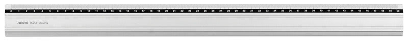 Aristo Ar-15051 Liniaal 50Cm Aluminium Met Rubber Inleg